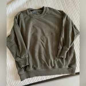 Aerie Down to Earth Crew Neck Sweatshirt